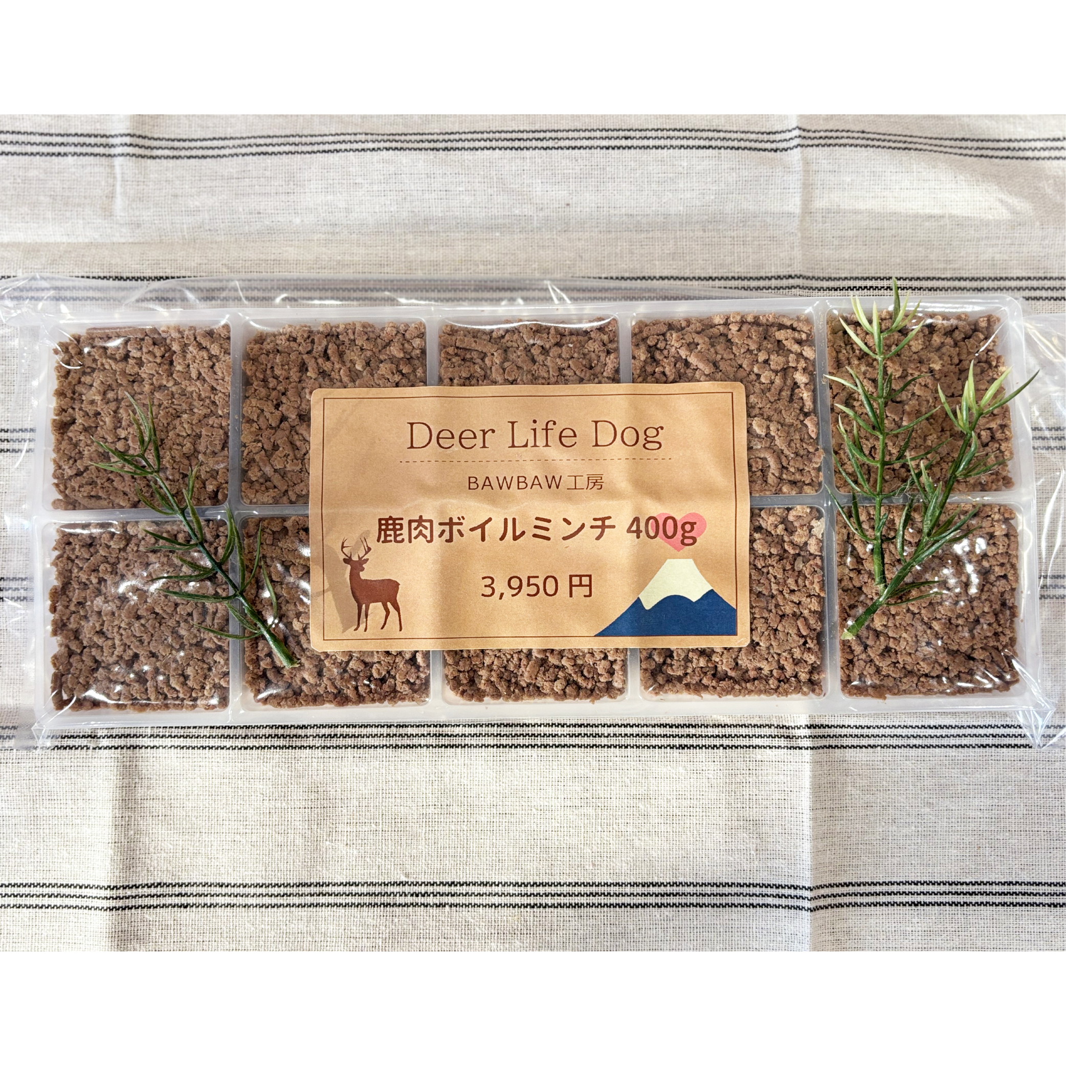鹿肉ボイルミンチ　400gの商品画像